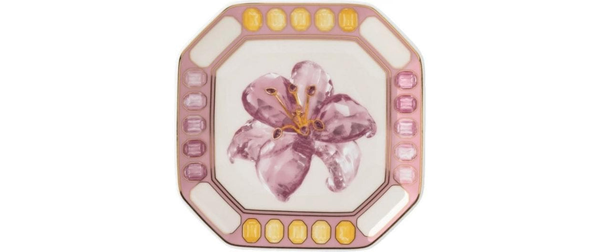 Swarovski x Rosenthal IDYLLIA Pink Lily Schale 11x11 cm
