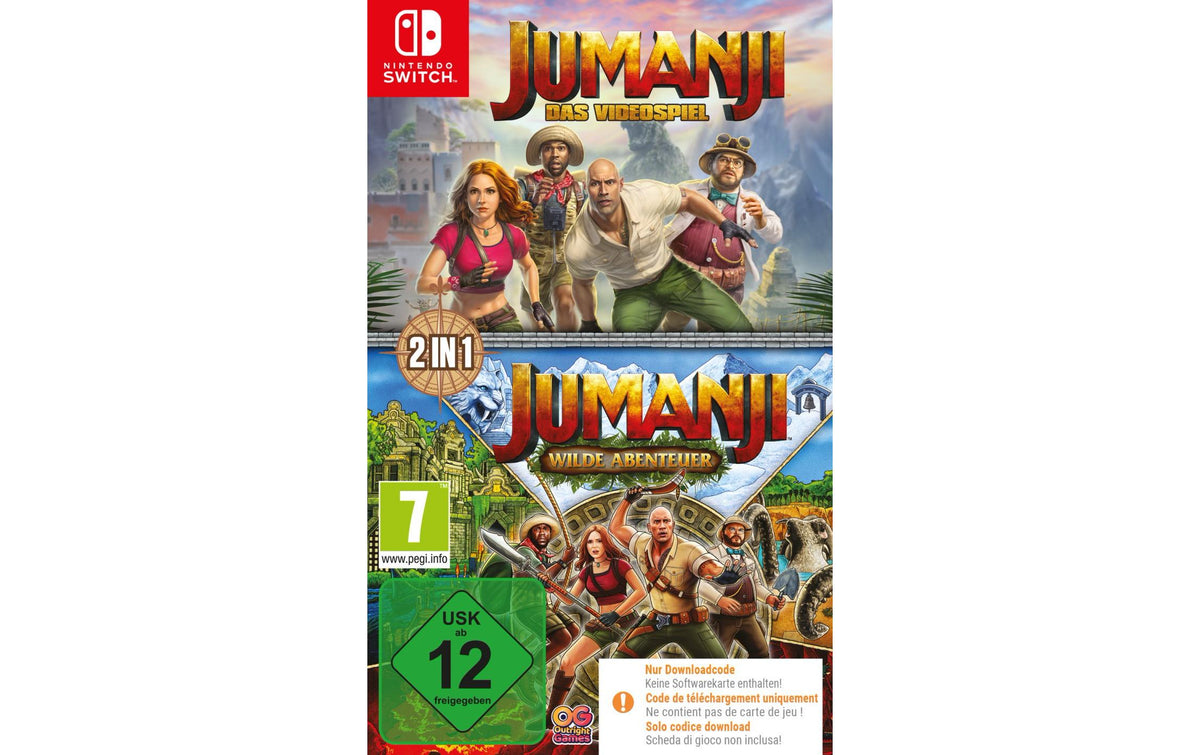 Jumanji 1+2 Compilation, Switch Alter: 7+, Code in a Box