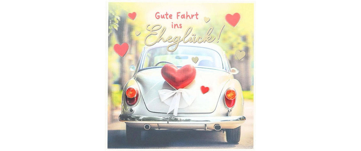 Depesche 3D Musikkarten Hochzeit, Gute Fahrt ins Eheglück