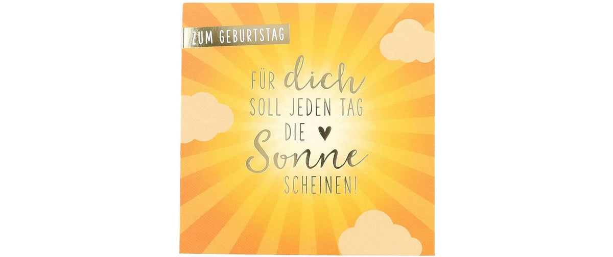 Depesche Musikkarten Pop Up Geburtstag, für dich soll Sonne scheinen