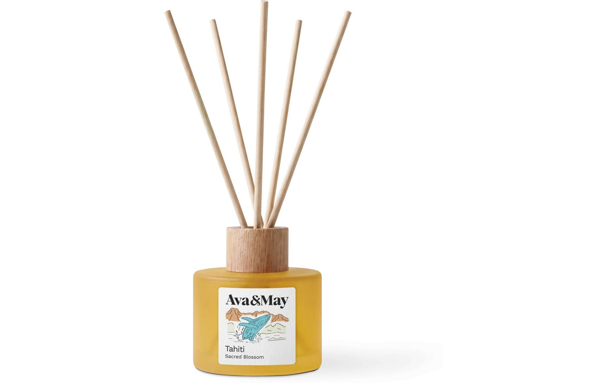 AVA & MAY Duftstäbchen Tahiti, 120ml Rattan-Stäbchen