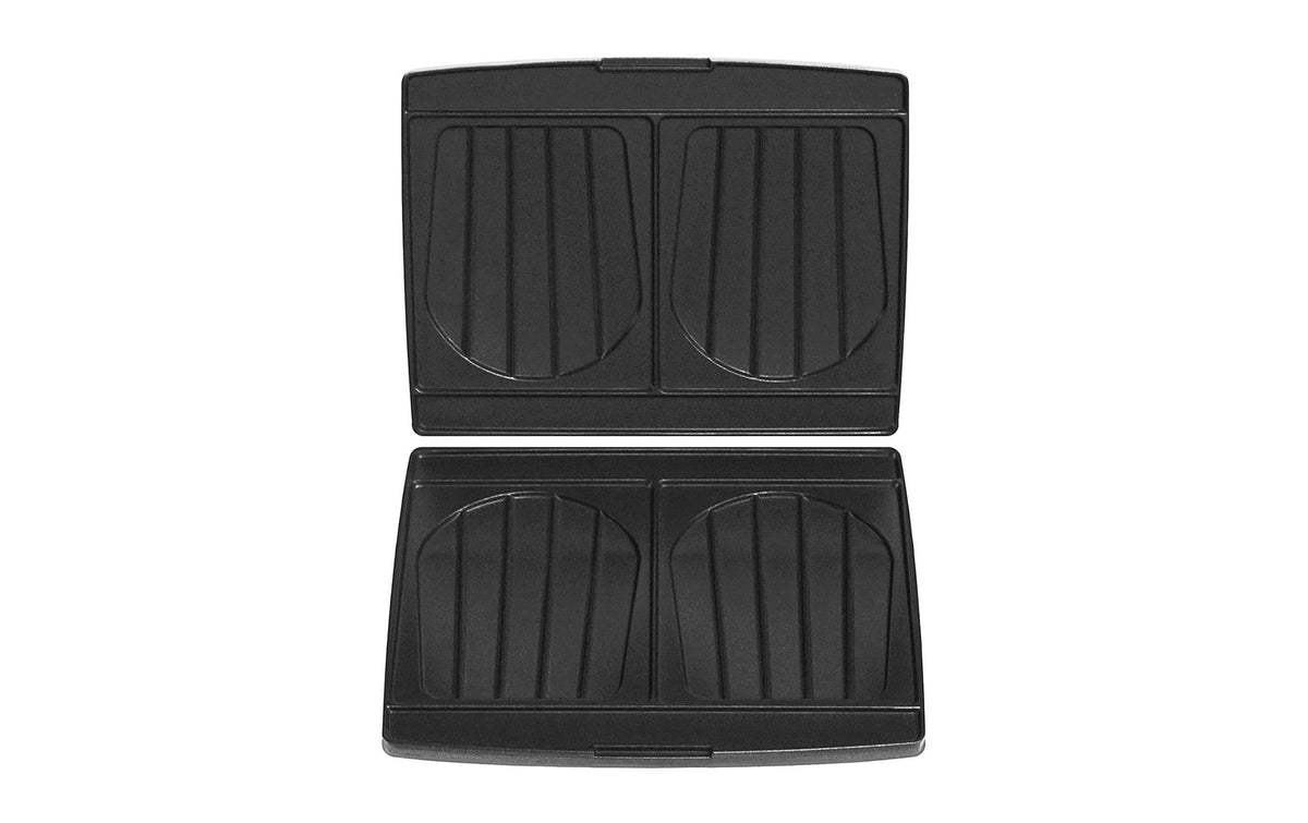 FRITEL Backplatten Sandwich Aluminium-Druckguss Schwarz