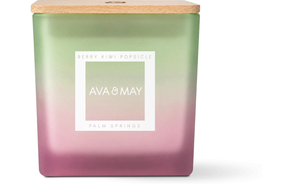 AVA&MAY Duftkerze Summer Foodie Berry, Kiwi Popsciale, 450g, Brenndauer 40h