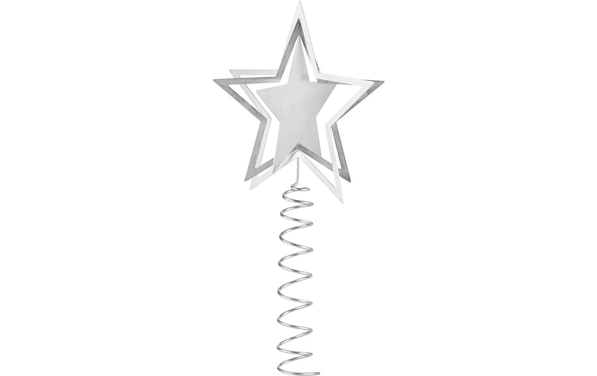 Blomus Weihnachtsbaumspitze Kitai S 26,5 x 15,5 x 13 cm, Silver