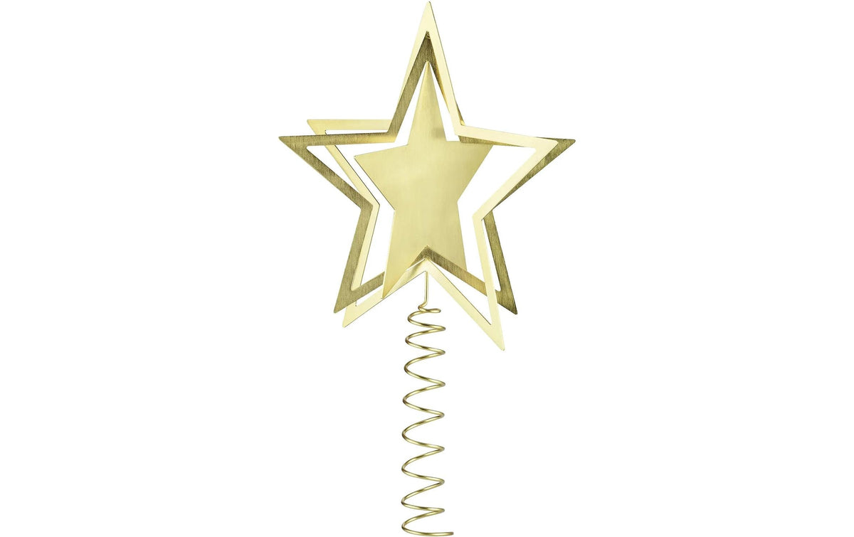 Blomus Weihnachtsbaumspitze Kitai L 30 x 19,5 x 18 cm, Brass