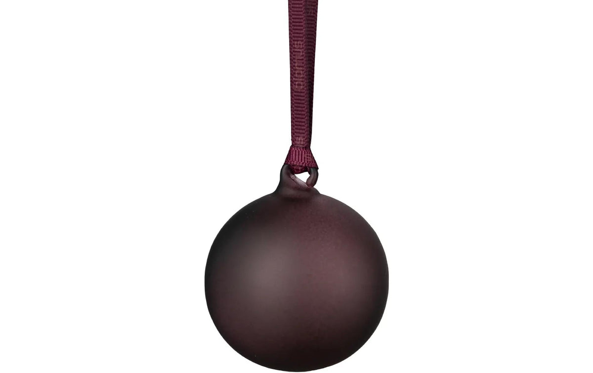 Blomus Weihnachtsschm. Glaskugeln Ø 9 cm 2 Stück, Midnight Plum