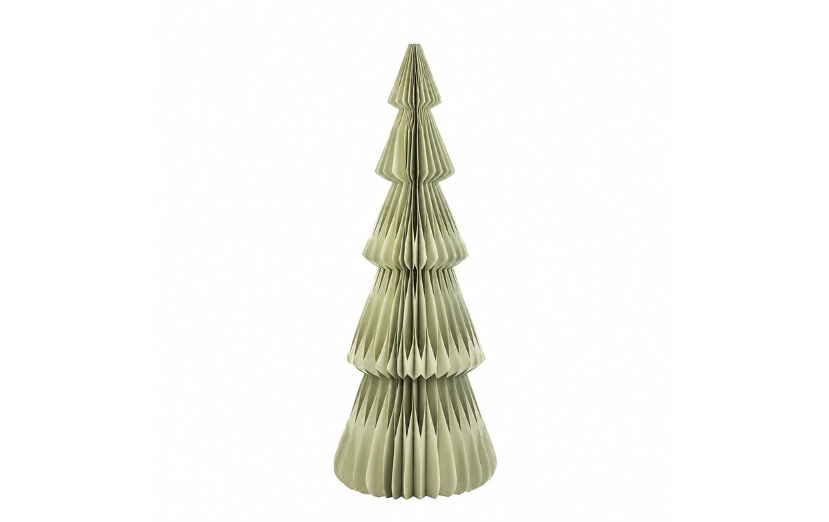 CHALET Papier-Tannenbaum L 10x10x40cm pastellgrün