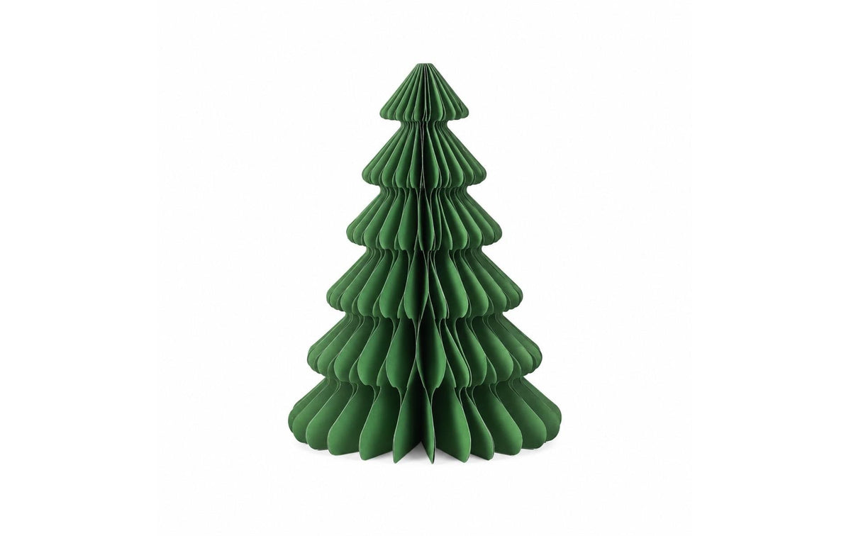 CHALET Papier-Tannenbaum M 8x8x25cm grün