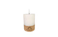 CHALET LED Kerze weiss, D: 7.5, H: 10