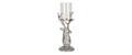 CHALET Kerzenhalter Hirsch Vörim 17x15x41cm silber