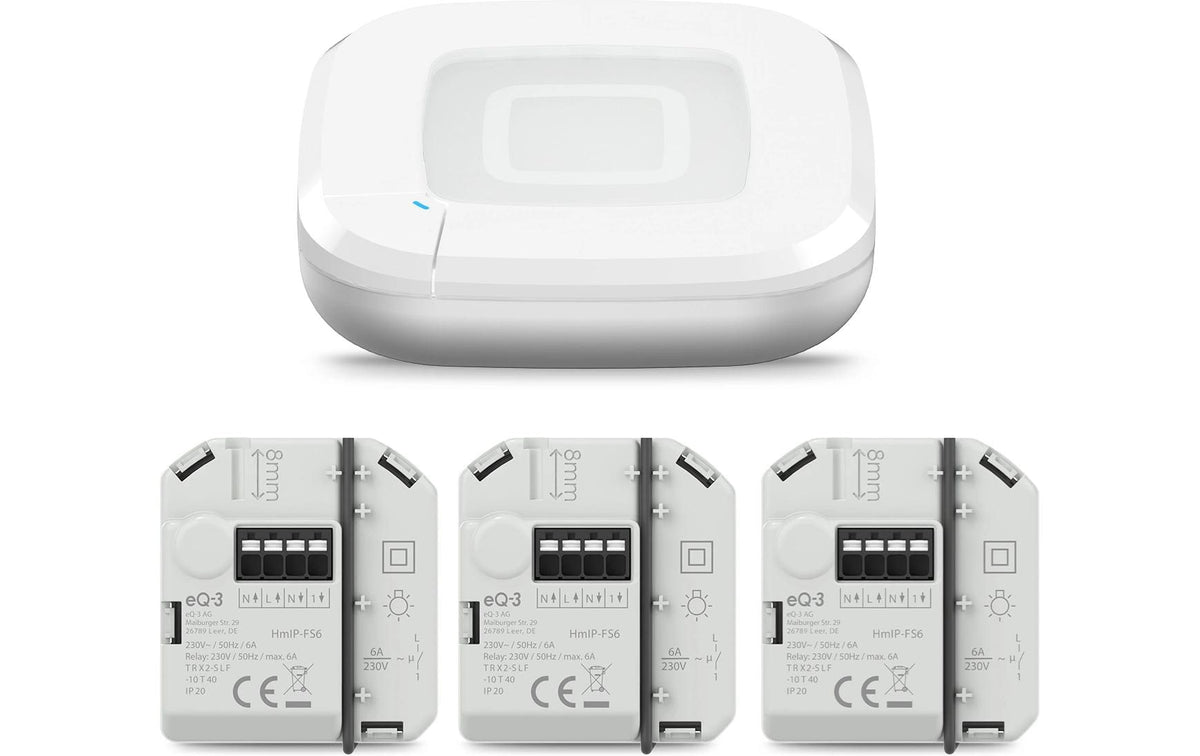 Homematic IP Access Point + Schaltaktor Kit 1x Access Point 2 3x Schaltaktor