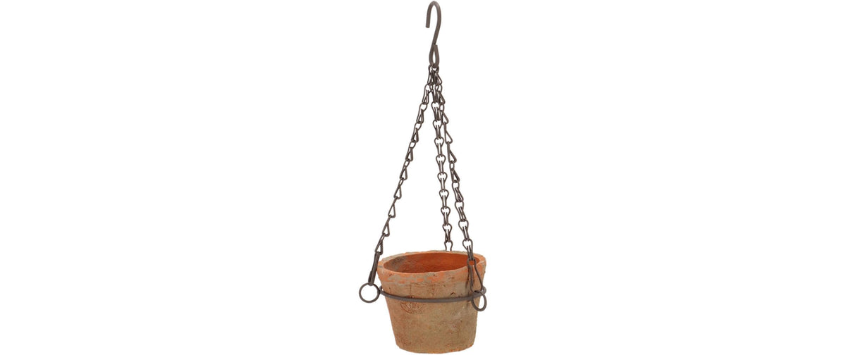 Esschert Design Terracotta Hängetopf S Aged-Look, Ø 12 cm