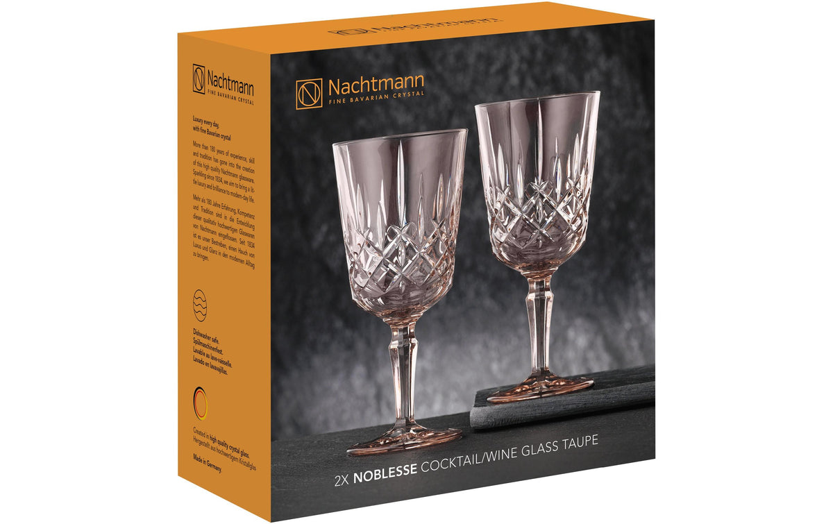 Nachtmann Noblesse Cocktail/Weinglas Taupe 2 Stück