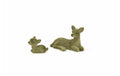 CHALET Rehkitz Stephane 2er Set 6x2x3cm waldgrün