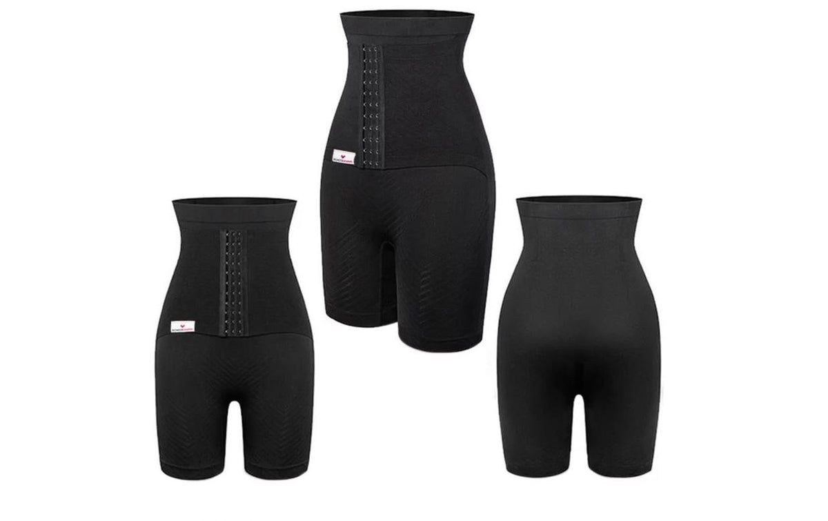 Wondermom Postpartum Belly Binder Shorts L - Schwarz