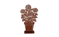 Esschert Rost Hortensie in Blumentopf