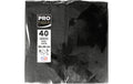 PRO nappe Servietten 38x38 cm, 40 Stück Schwarz, 2-lagig, Papier