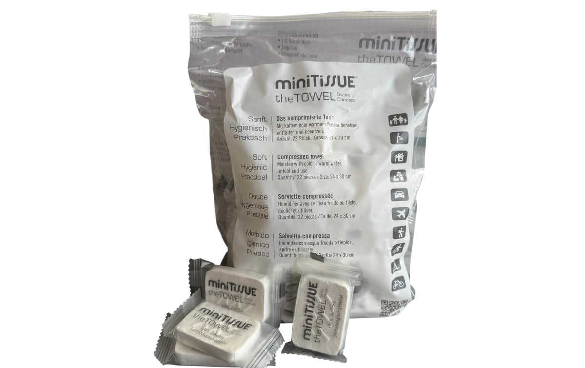 miniTiSSUE theTOWEL BoxTT 880 Stk 4 x 10 Schnellverschlussbeuteln à 22 Stk.