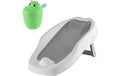 Relaxdays Baby-Badehilfe Haarwaschbecher Grau/Weiss