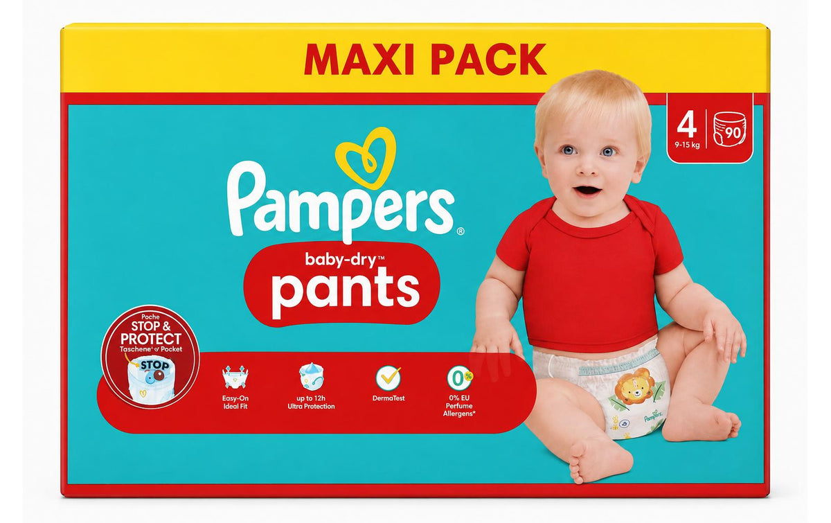 Pampers Baby-Dry Pants Gr. 4 90 Stück für 9–15kg