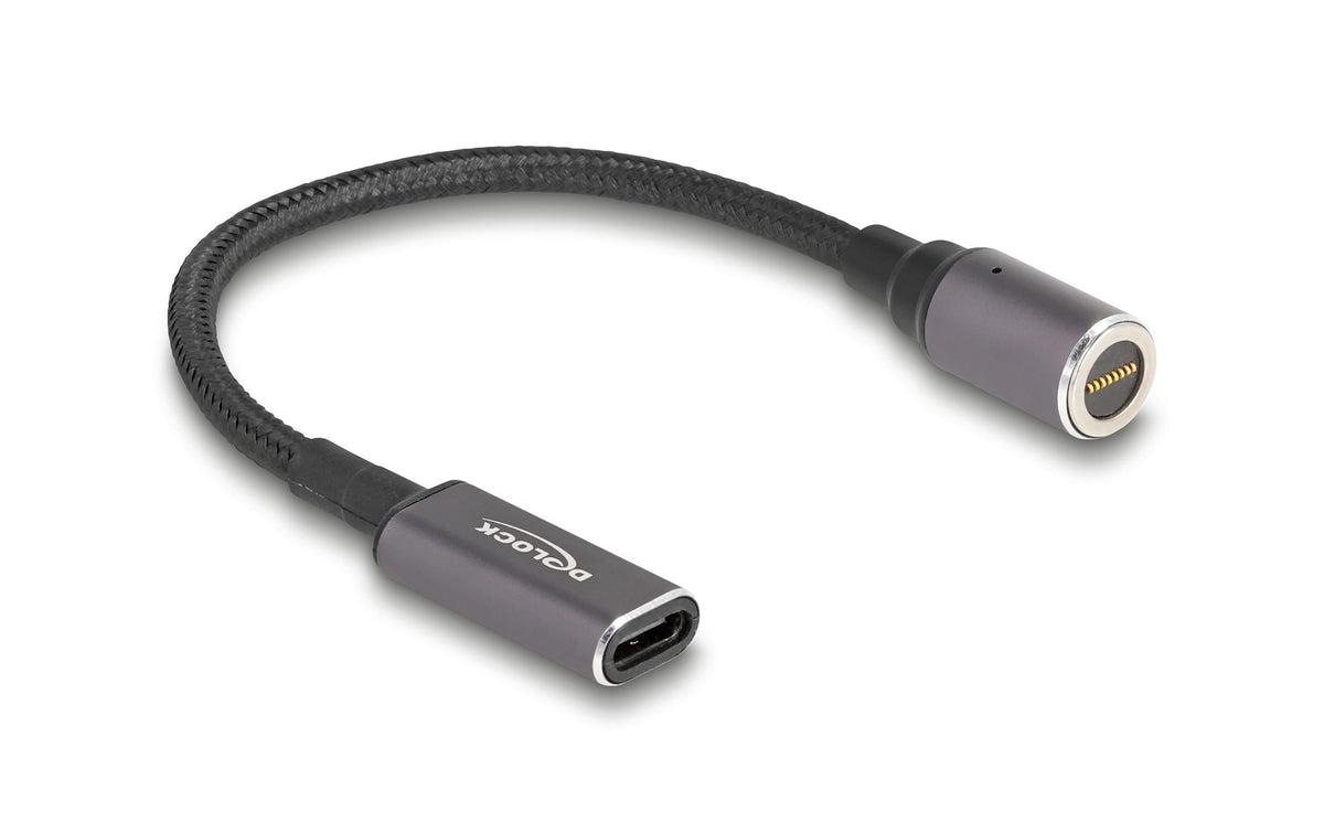 Delock Adapter für Notebook USB-C 15cm Buchse zu magnetischem 8 Pin Konnektor