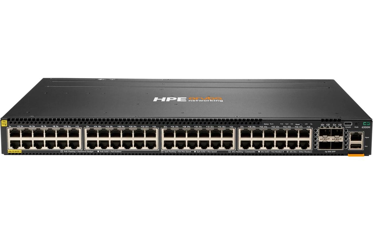 HPE Aruba JL661A CX 6300M 48P PoE 4xSFP56
