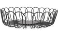 ONA Früchteschale Flores Big Grösse: 26.5 x 7.5 cm, Black