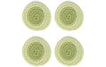 ONA Untersetzer Piff Set mit 4 Stück, 10 cm, Pistachio Green