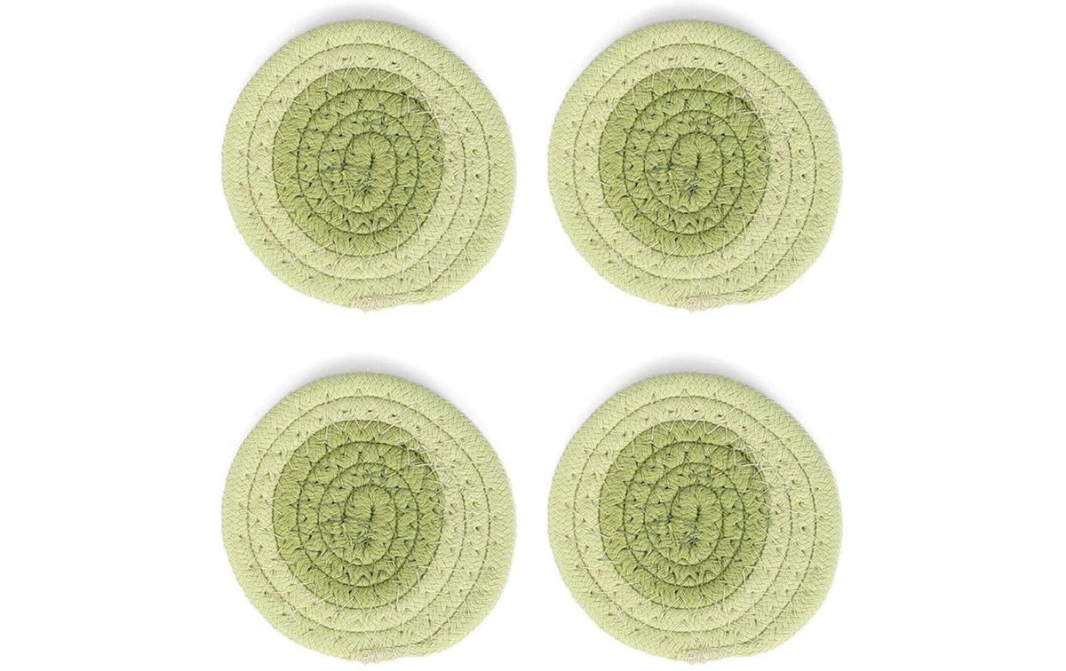 ONA Untersetzer Piff Set mit 4 Stück, 10 cm, Pistachio Green