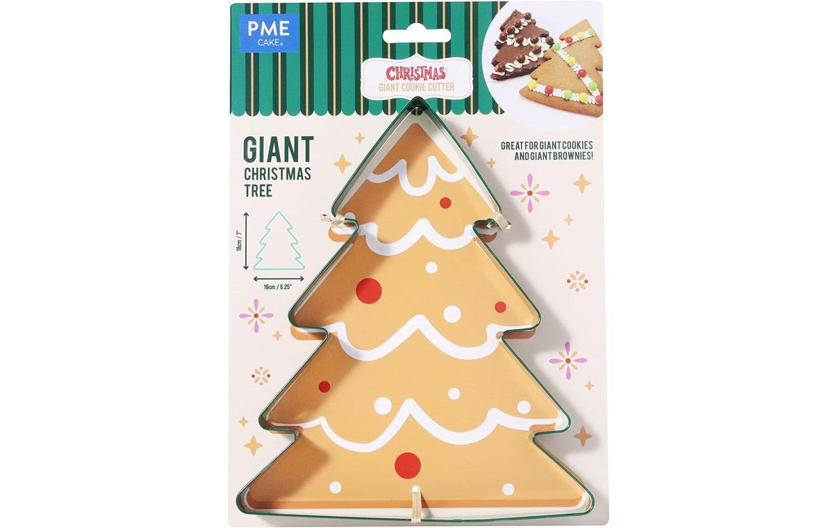 PME Ausstechform XXL Weihnachtsbaum Metall