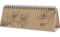 Jolie Tischkalender 2027 Black Magnolia 1/2 A4 quer, 126 Seiten, FSC-zertifiziert
