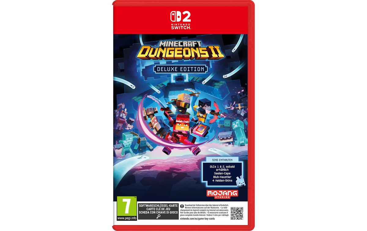 Minecraft Dungeons II Deluxe Ed, Switch 2 Alter: 7+, Game-Key Card