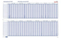 Berec Jahresplaner im Halbjahresformat 2027 quer, 60x90cm