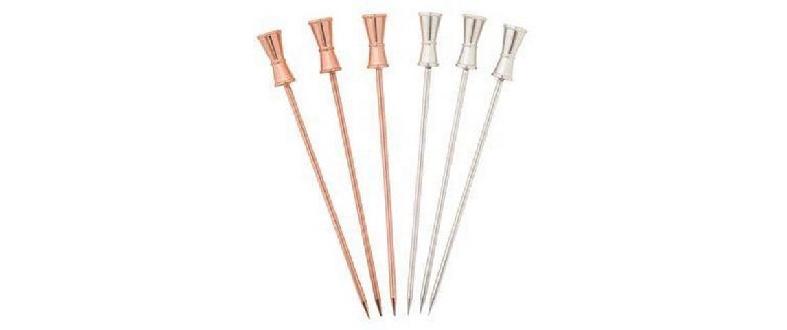 Speakeasy Cocktailpicks set Jigger 6 Stück, copper/stainless