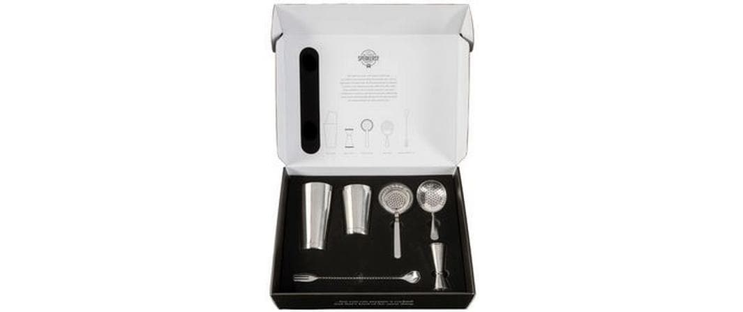 Speakeasy Cocktail Tools Boxed Set Stai Stainless Steel