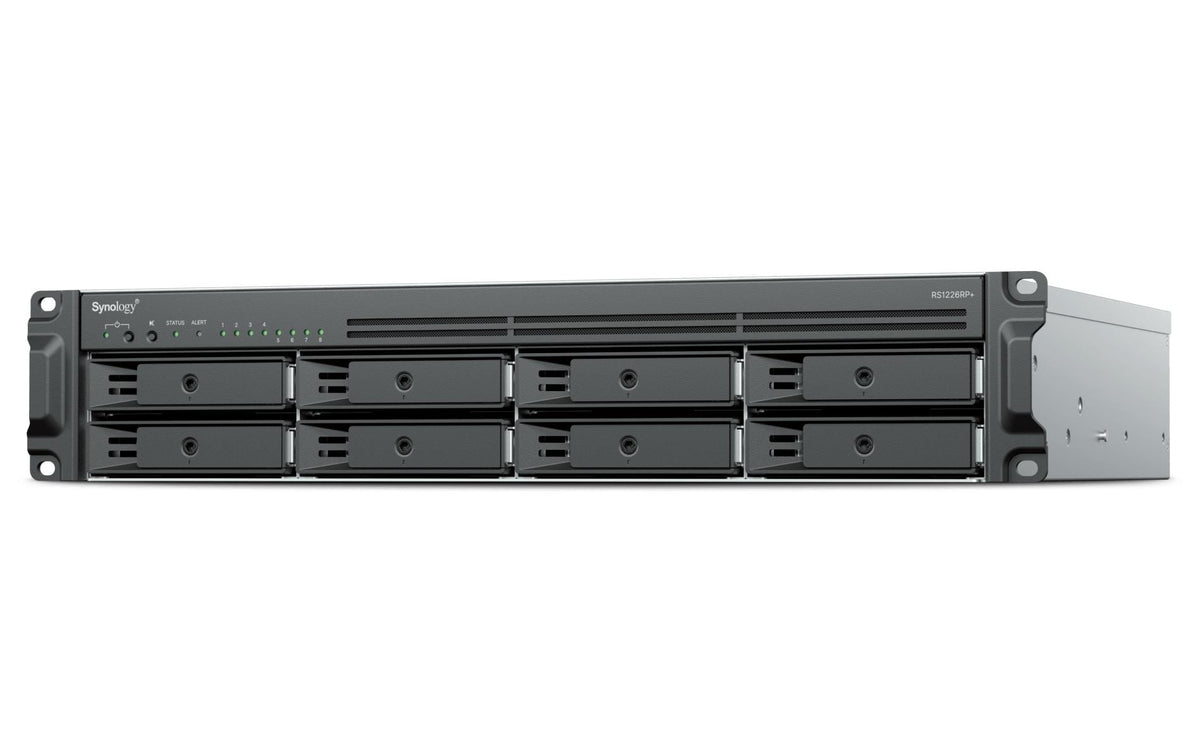 Synology RackStation RS1226+, 8-bay NAS AMD Ryzen V1500B quad-core 2.2GHz, 4GB RAM