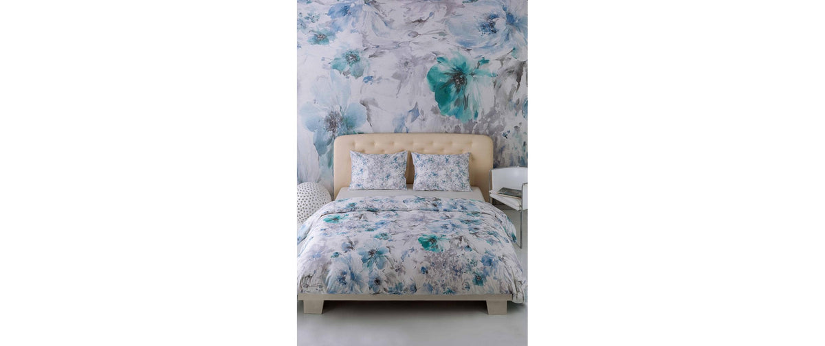 Mirabello Kissenbezug Fleurs 65x100 cm, Satin, 100% CO