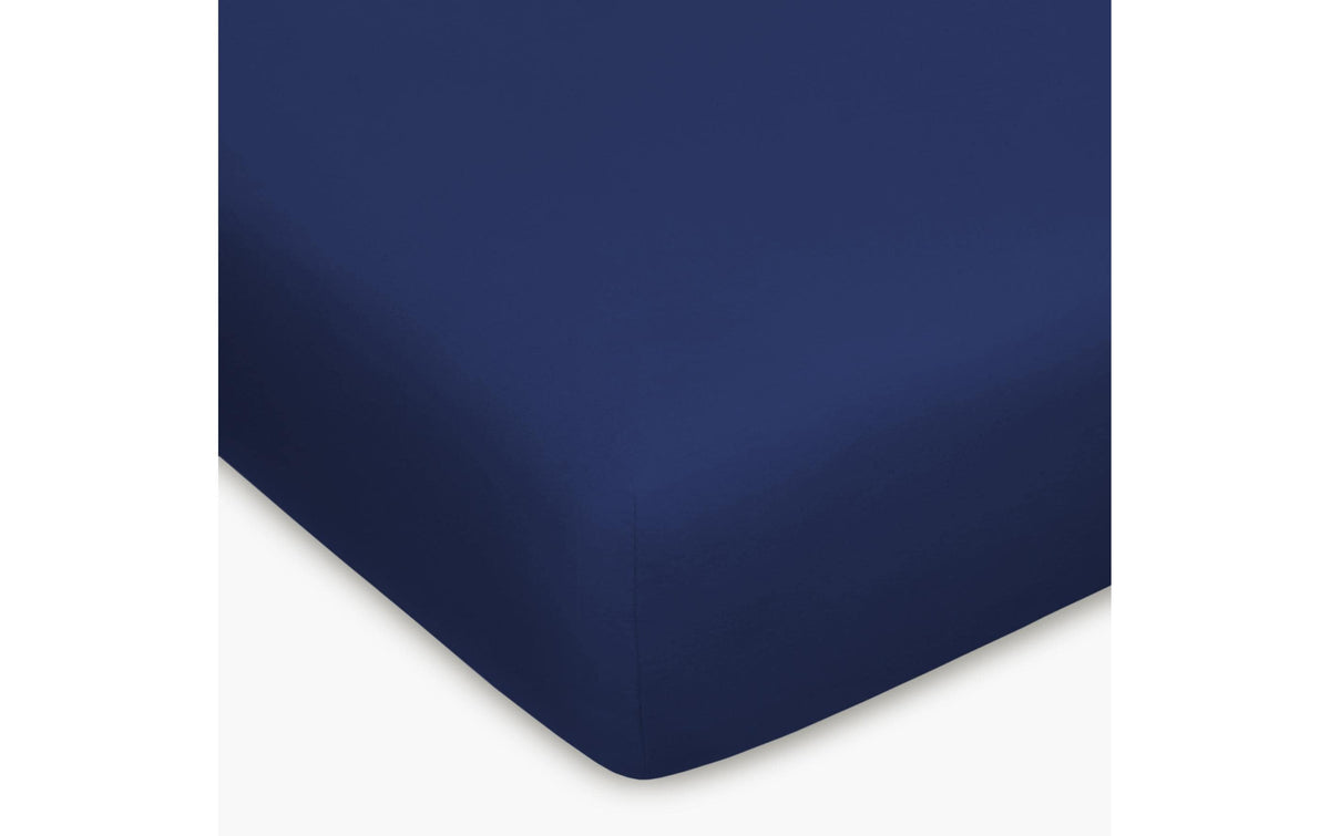 H.F. Fixleintuch Jersey, Marine 180-200x200 cm