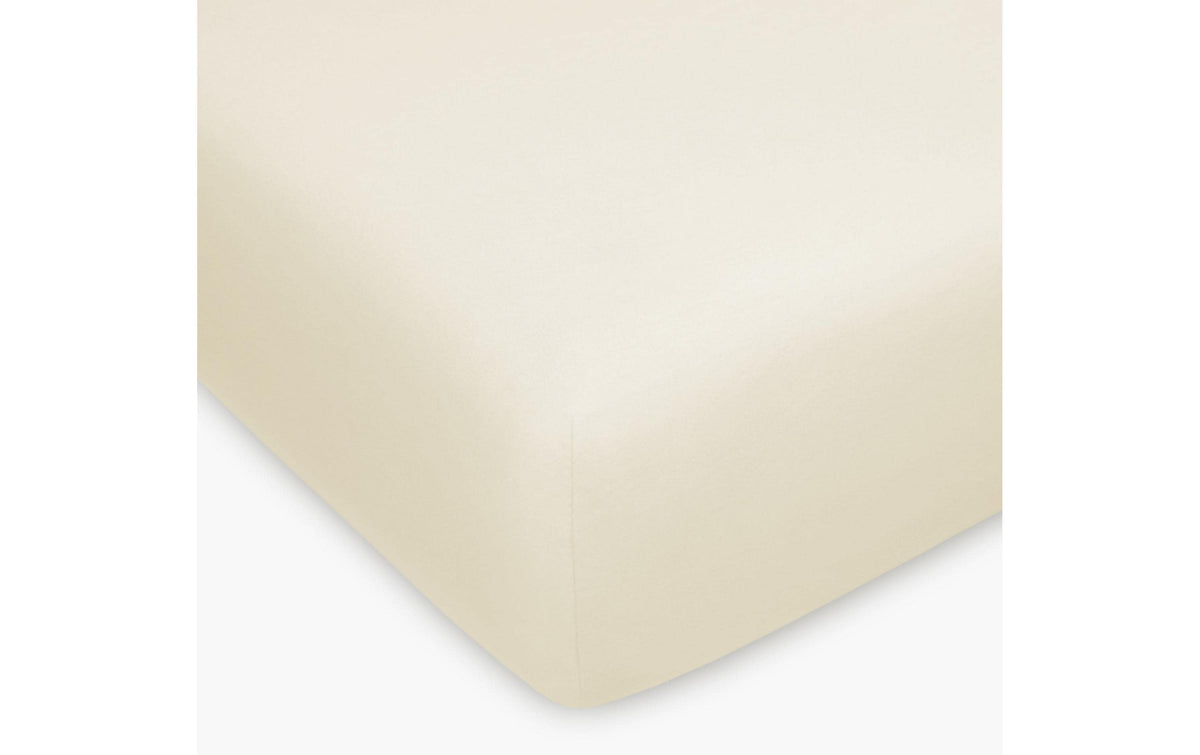 H.F. Fixleintuch Jersey,Ecru 140-160x200 cm, 100% Baumwolle