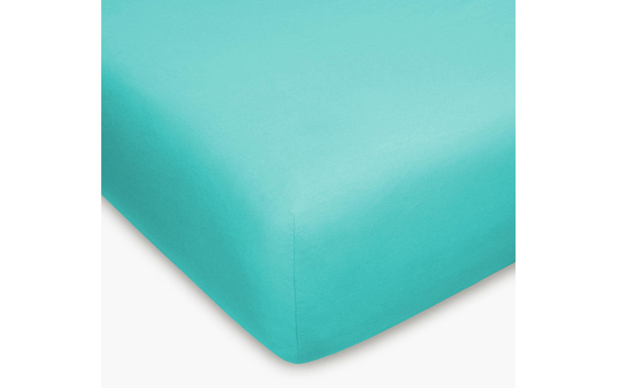 H.F. Fixleintuch Jersey,Türkis 90-100x200 cm