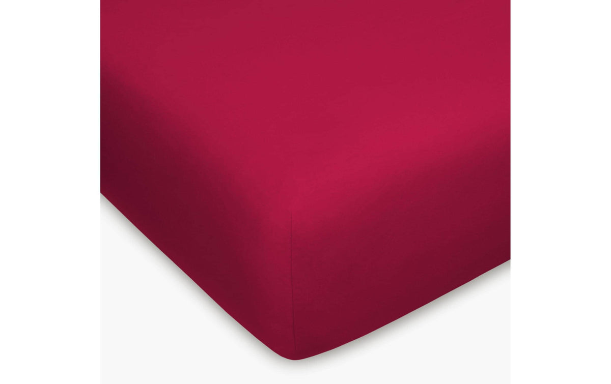 H.F.FixleintuchJersey,Bordeaux 90-100x200 cm