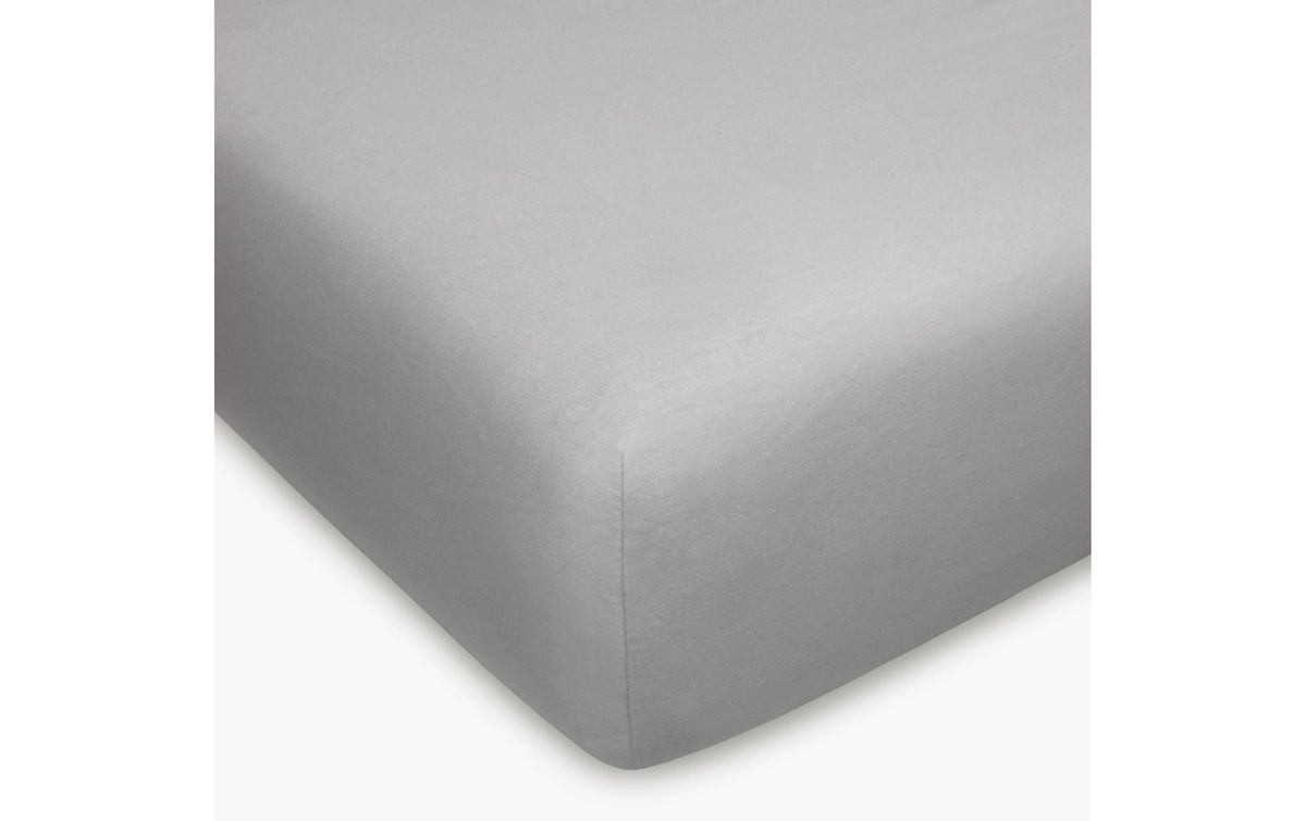 H. F. Fixleintuch 160x200 cm 100% Baumwolle, Silber