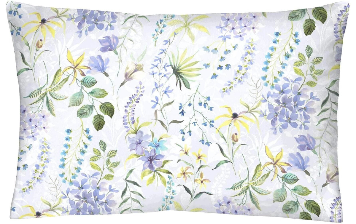 H.F. Kissenbezug Satin Blüten 50x70 cm, 100% Baumwolle