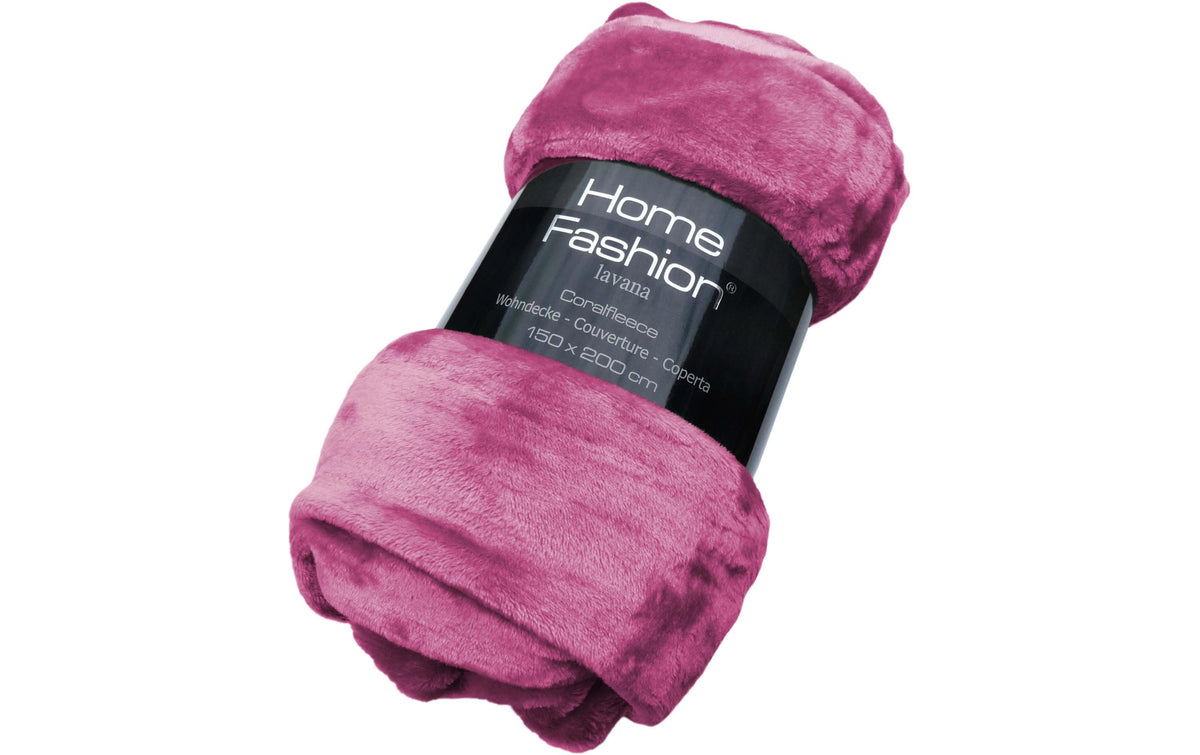 H. F. Wohndecke 150x200 cm 100% Polyester, Flieder