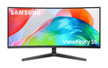 Samsung Curved 34" black, UWQHD, VA 34", 120Hz, 3440x1440, 21:9, 5ms