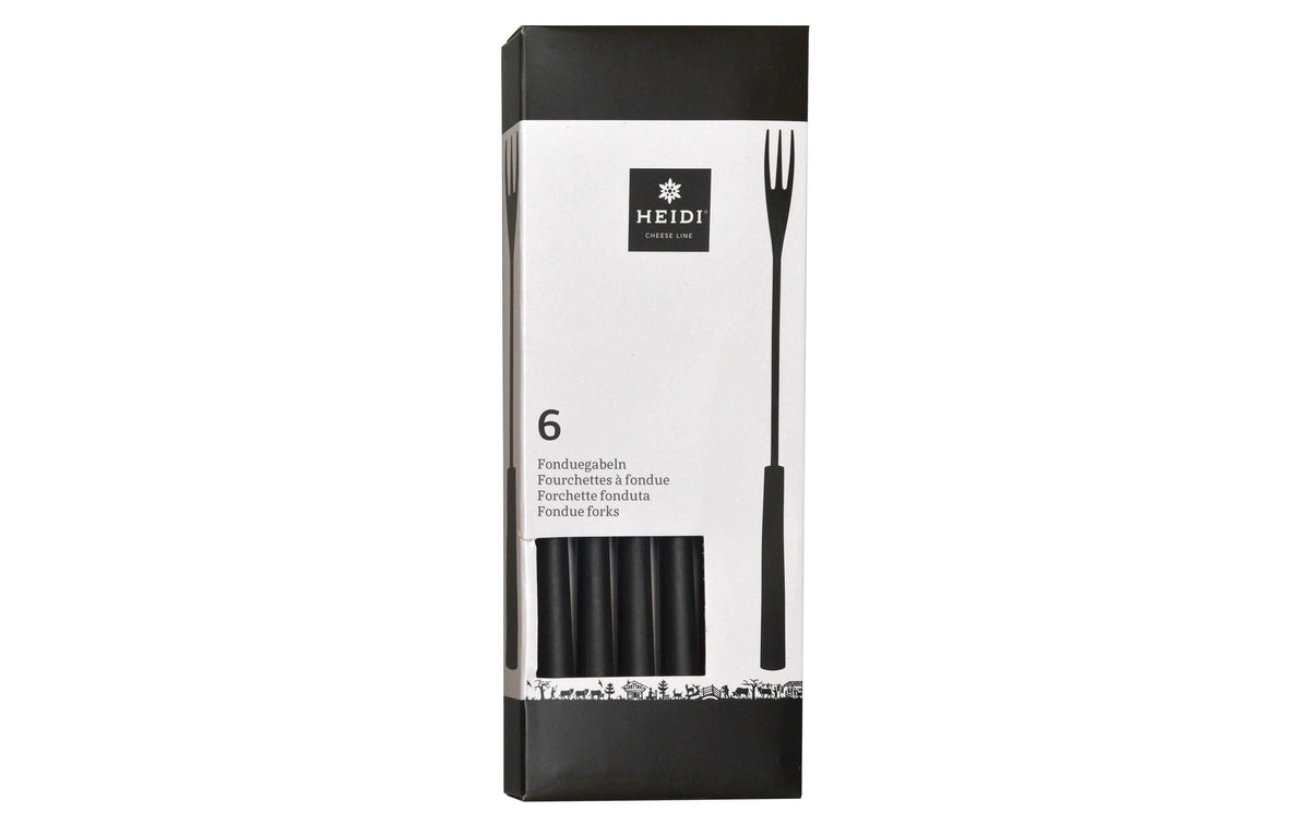 Heidi Cheese BASIC Fonduegabeln PP schwarz 6 Stück