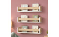 Relaxdays Kinderregal Wand im 3er Set Braun