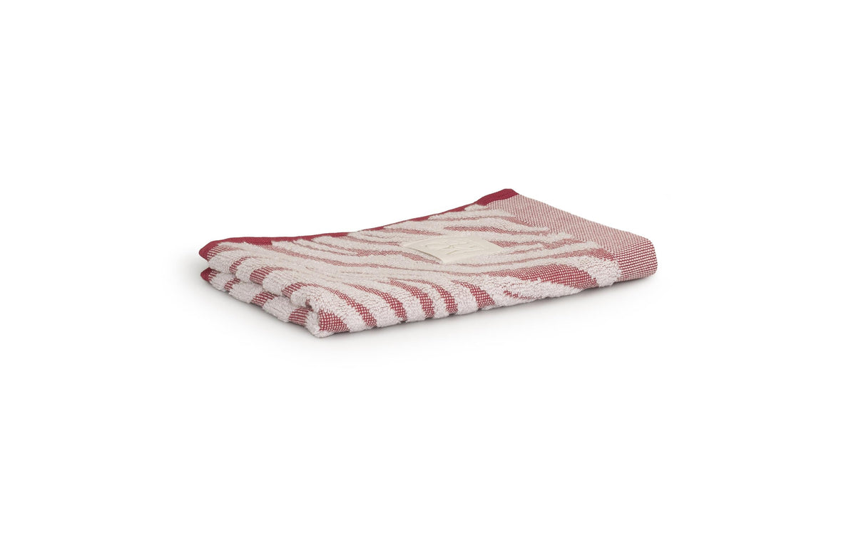 Möve Gästetuch Safari Spirit Zebra 30 x 50 cm, Nature/Ruby