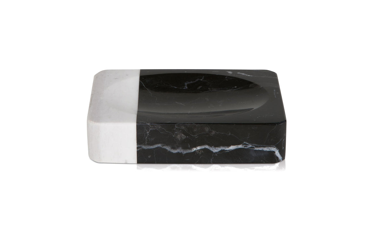 Möve Seifenschale Black & White Schwarz/Weiss