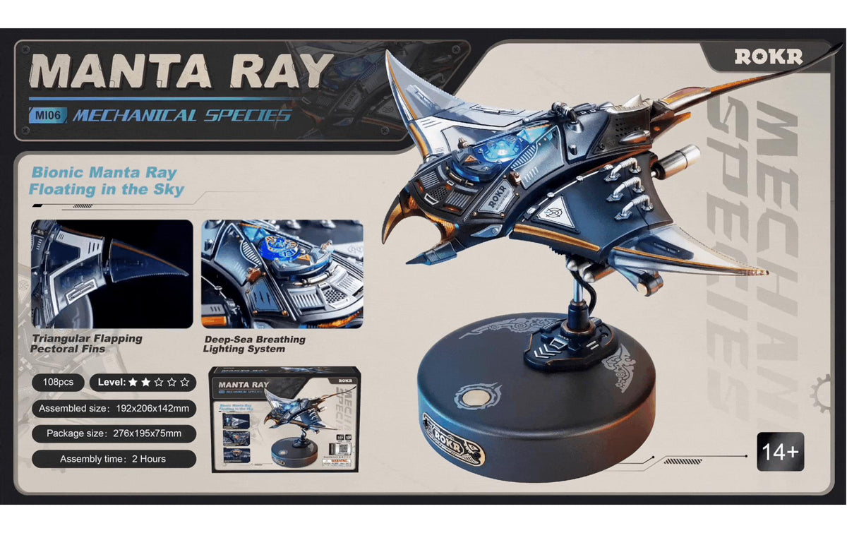 ROKR Mechanischer Manta Ray Robotime Bausatz
